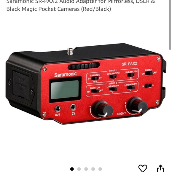 Saramonic SR-PAX2 Audio Adapter for Mirrorless, DSLR & Black Magic Pocket Camera - Picture 6 of 6